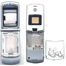 Motorola Πρόσοψη Ασημί για Motorola V3
