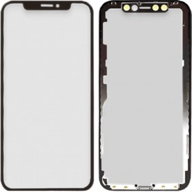 Τζαμάκι οθόνης Lens με OCA και Πλαίσιο για iPhone 11 Pro MAX - Χρώμα: Μαύρο