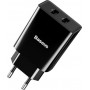 Baseus Φορτιστής Χωρίς Καλώδιο με 2 Θύρες USB-A 10.5W Μαύρος (CCFS-R01)