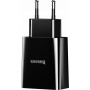 Baseus Φορτιστής Χωρίς Καλώδιο με 2 Θύρες USB-A 10.5W Μαύρος (CCFS-R01)