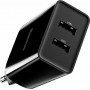 Baseus Φορτιστής Χωρίς Καλώδιο με 2 Θύρες USB-A 10.5W Μαύρος (CCFS-R01)