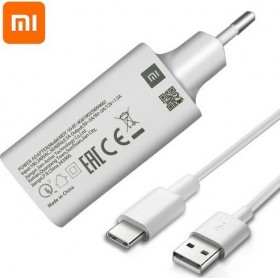Xiaomi Φορτιστής με Θύρα USB-A και Καλώδιο USB-C 18W Λευκός (MDY-10-EF)