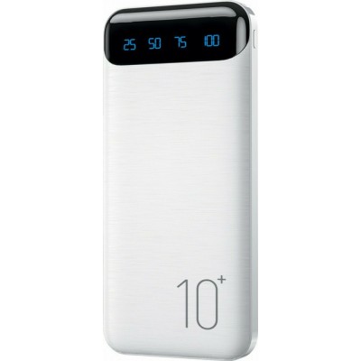 WK Minre WP-161 Power Bank 10000mAh με 2 Θύρες USB-A Quick Charge 2.0 Λευκό