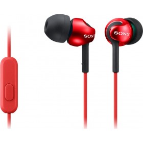 Sony MDR-EX110AP In-ear Handsfree με Βύσμα 3.5mm Κόκκινο
