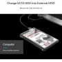 Orico Θήκη για Σκληρό Δίσκο 2.5" SATA III με σύνδεση USB 3.1 σε Διάφανο χρώμαΚωδικός: 2139C3-G2-CR-BP 