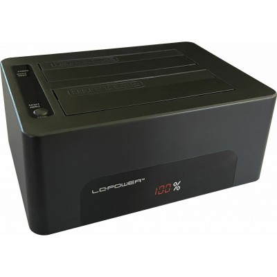 LC-Power LC-DOCK-U3-V Docking Station για 2 Σκληρούς Δίσκους SATA 3.5" / 2.5" με σύνδεση USB 3.0