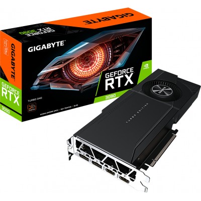 Gigabyte GeForce RTX 3090 24GB GDDR6X Turbo Κάρτα Γραφικών PCI-E x16 4.0 με 2 HDMI και 2 DisplayPortΚωδικός: GV-N3090TURBO-24GD 