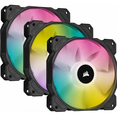 Corsair iCUE SP120 RGB PRO Elite Performance Case Fan με Σύνδεση 4-Pin PWM 3τμχ