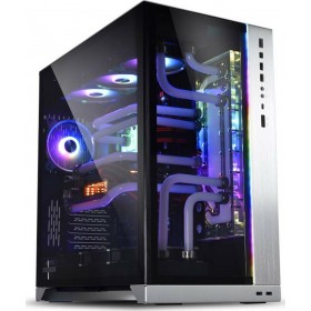 Lian Li PC-011 Dynamic XL (ROG Certified) Gaming Full Tower Κουτί Υπολογιστή με Πλαϊνό Παράθυρο και RGB Φωτισμό Ασημί