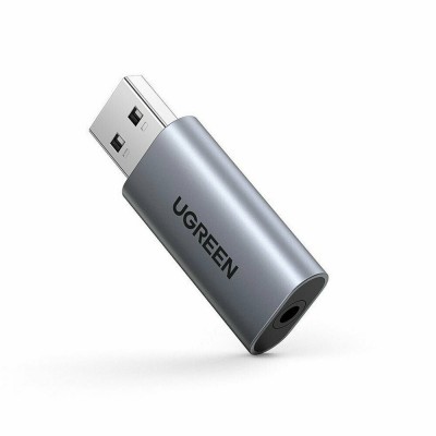 Ugreen CM383 Εξωτερική USB Κάρτα Ήχου σε Γκρι χρώμα