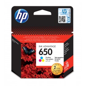 HP 650 Μελάνι Εκτυπωτή InkJet Πολλαπλό (Color) (CZ102AE)