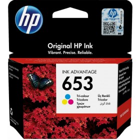 HP 653 Μελάνι Εκτυπωτή InkJet Πολλαπλό (Color) (3YM74AE)