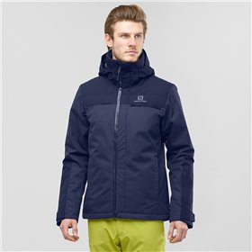 Salomon Stormbraver C11953 Ανδρικό Μπουφάν για Σκι &amp Snowboard Μπλε