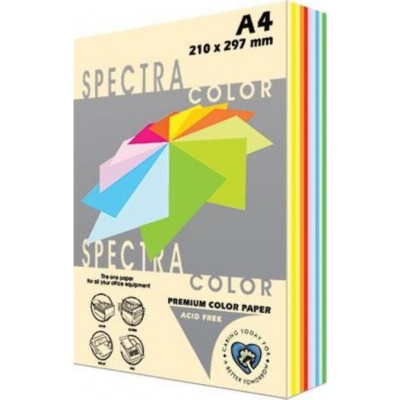 Spectra Color Χαρτί Εκτύπωσης 10 Χρώματα A4 80gr/m² 250 φύλλα