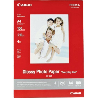 Canon GP-501 Φωτογραφικό Χαρτί Gloss Everyday Use A4 (21x30) 210gr/m² για Εκυπωτές Inkjet 100 ΦύλλαΚωδικός: 0775B001 