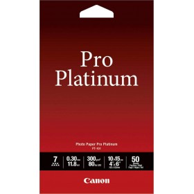 Canon PT-101 Φωτογραφικό Χαρτί Highgloss Pro Platinum A6 (10x15) 300gr/m² για Εκυπωτές Inkjet 50 ΦύλλαΚωδικός: 2768B014 