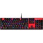 Motospeed Inflictor CK104 Gaming Μηχανικό Πληκτρολόγιο με Outemu Blue διακόπτες και RGB φωτισμό (Αγγλικό US) Κόκκινο