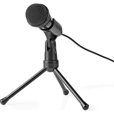 Nedis Mictj100bk Wired Microphone Off με Καρφί 3.5mm