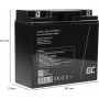 Green Cell Μπαταρία Μολύβδου AGM 12V 15Ah VRLA
