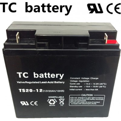 TC Battery TS20-12 Μπαταρία UPS με Χωρητικότητα 20Ah και Τάση 12V