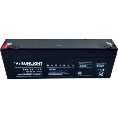 SunLight Μπαταρία Μολύβδου 12V 2.3Ah