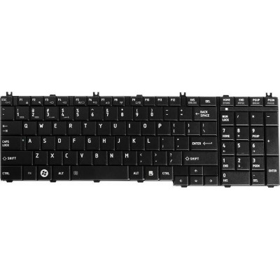 Green Cell Πληκτρολόγιο για Toshiba Satellite C650/C655/C660/L650/L670/L750 Μαύρο