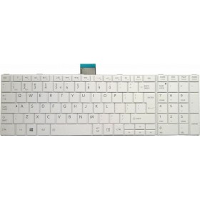 Πληκτρολόγιο για Toshiba Satellite C850 US Λευκό (KEY-029)