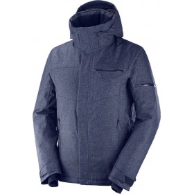 Salomon Stormslide C11941 Ανδρικό Μπουφάν για Σκι &amp Snowboard Μπλε