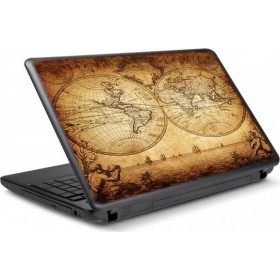 Παλιός Χάρτης του Κόσμου Αυτοκόλλητο Laptop