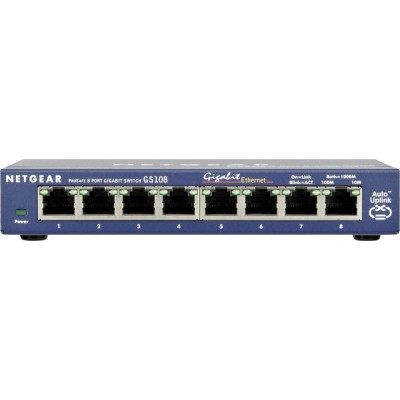 NetGear GS108GE Unmanaged L2 Switch με 8 Θύρες Gigabit (1Gbps) Ethernet