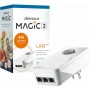 Devolo Magic 2 LAN triple Powerline για Ενσύρματη Σύνδεση με Passthrough Πρίζα και 3 Θύρες Ethernet