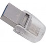 Kingston DataTraveler microDuo 3C 32GB USB 3.1 Stick με σύνδεση USB-A &amp USB-C Ασημί
