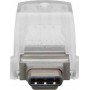 Kingston DataTraveler microDuo 3C 32GB USB 3.1 Stick με σύνδεση USB-A &amp USB-C Ασημί