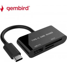 Gembird Card Reader USB 3.1 Type-C για SDΚωδικός: UHB-CR3-02 