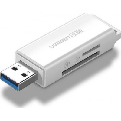 Ugreen Card Reader USB 3.0 για SD/microSD ΛευκόΚωδικός: 40753 