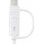 Samsung Regular USB to Type-C / micro USB Cable Λευκό 1.5m (EP-DG930DWEGWW) Bulk
