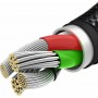 Baseus Braided USB-C to Lightning / Type-C / micro USB Cable Μαύρο 1,5m (CAMLTWJ-01)