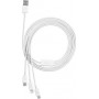 Baseus Regular USB to Lightning / Type-C / micro USB Cable Λευκό 1.5m (CAMLTYS-02)