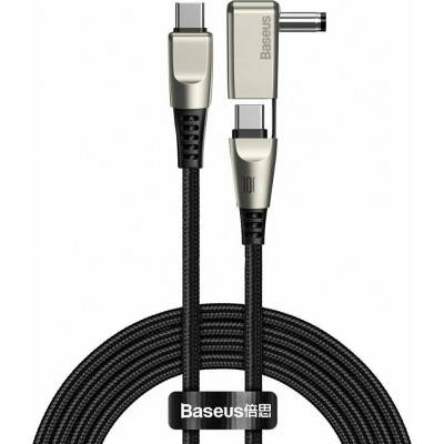 Baseus Braided USB-C to USB-C / Laptop DC Cable Μαύρο 2m (CA1T2-A01)