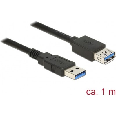 DeLock USB 3.0 Cable USB-A male - USB-A female 1m (85054)