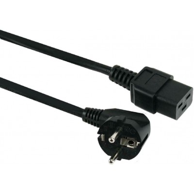 Powertech Schuko - IEC C19 Cable 1.8m Μαύρο (CAB-P024)