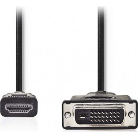 Nedis Cable DVI-D male - HDMI male 10m (CCGP34800BK100)