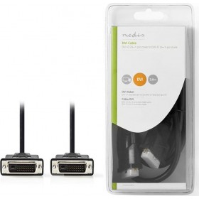 Nedis Cable DVI-D male - DVI-D male 2m (CCGB32000BK20)