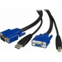 StarTech 2-in-1 Universal USB KVM Cable SVUSB2N1_10 3m