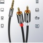 Ugreen Cable 3.5mm male - 2x RCA male 1m (10749)