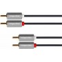 Kruger &amp Matz Cable 2x RCA male - 2x RCA male 1m (KM1213)