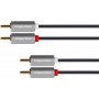Kruger &amp Matz Cable 2x RCA male - 2x RCA male 1m (KM1213)