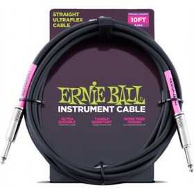Ernie Ball Cable 6.3mm male - 6.3mm male 3m (6048)