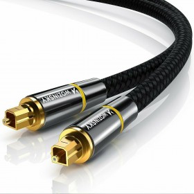 Wozinsky Optical Audio Cable TOS male - TOS male Μαύρο 5m Wozinsky Optical Audio Cable TOS male - TOS male Μαύρο 5m