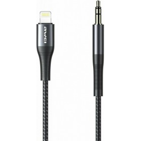 Awei CL-116L Καλώδιο Ήχου Lightning male - 3.5mm male 1m (AW-CL-116L)